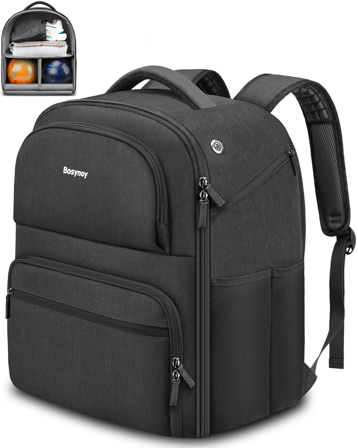 Bosynoy　ボウリングボール・シューズ収納リュック　ボウリングバックパック Amazon.co.jp: Bosynoy ボーリングバックパック ボーリング